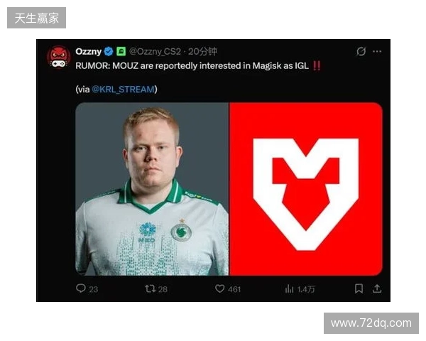 爆料:MOUZ有意引入Magisk出任指挥,Brollan或将下放 爆料:MOUZ有意引入Magisk出任指挥,Brollan或将下放